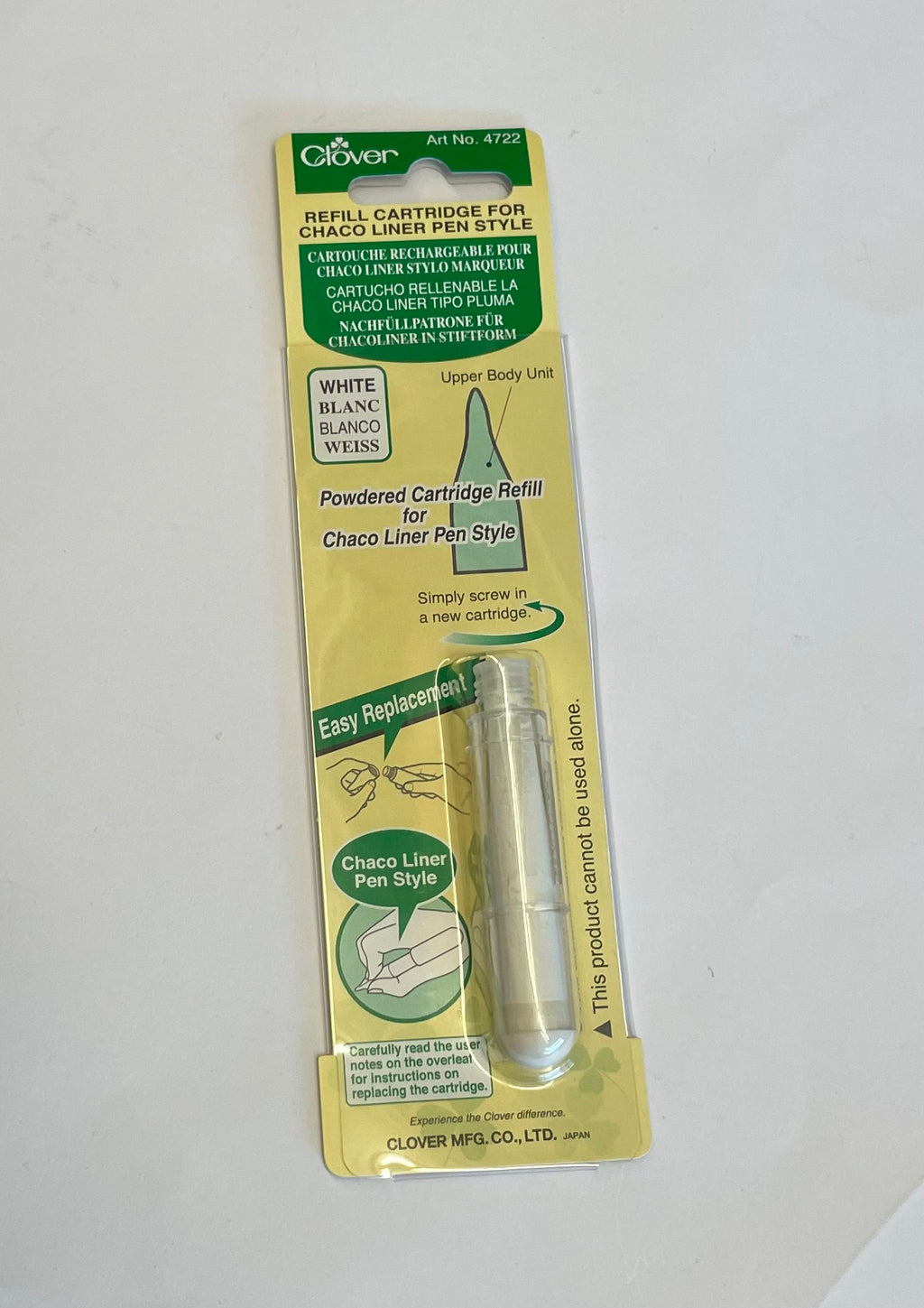 Clover Refill Cartridge for Chaco Liner Pen Style White