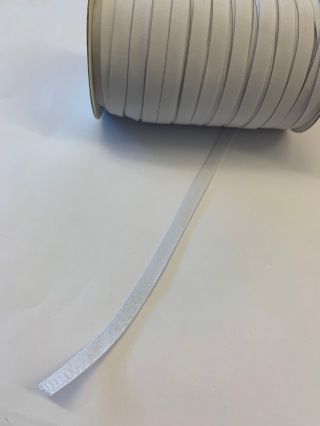 10mm elastic in white