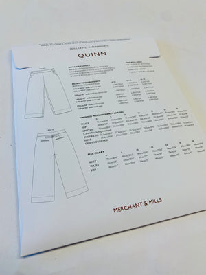 Merchant & Mills Quinn Pattern/ Size 6-18