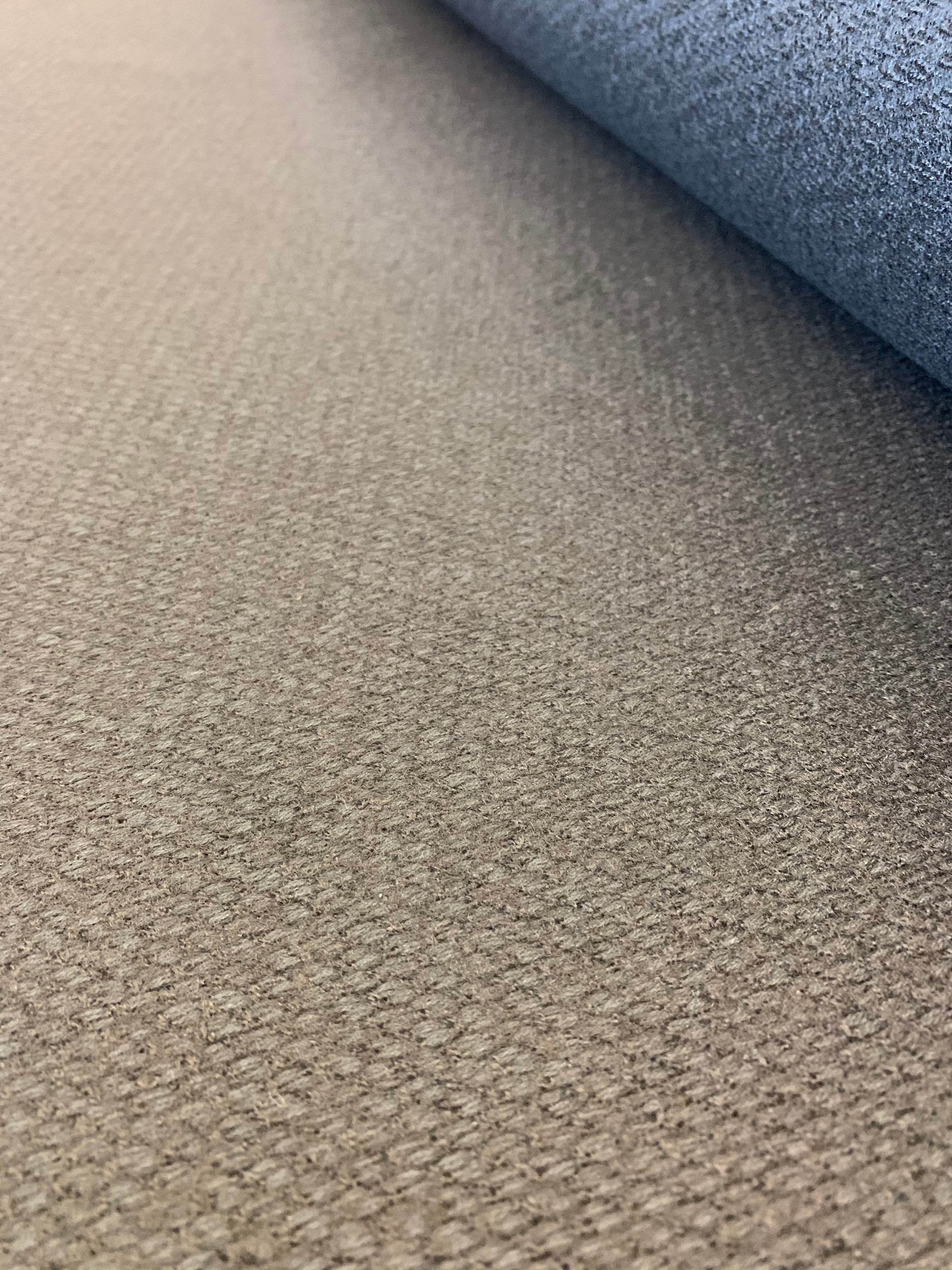 BASKET: Black cotton/wool coating fabric