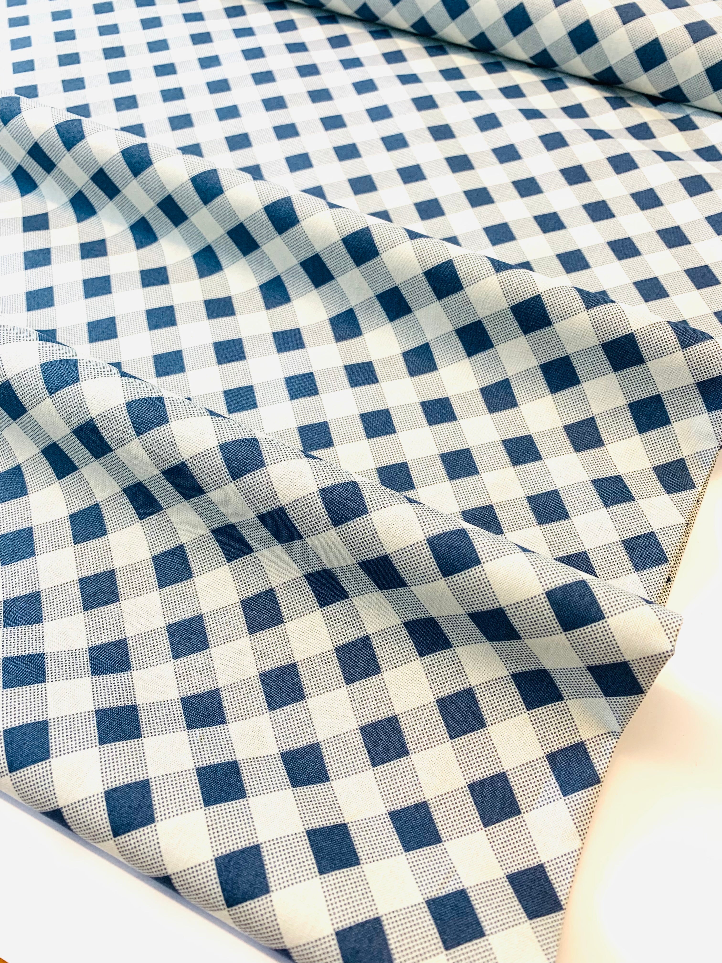 Moda Meander Navy & Ivory Bias Check