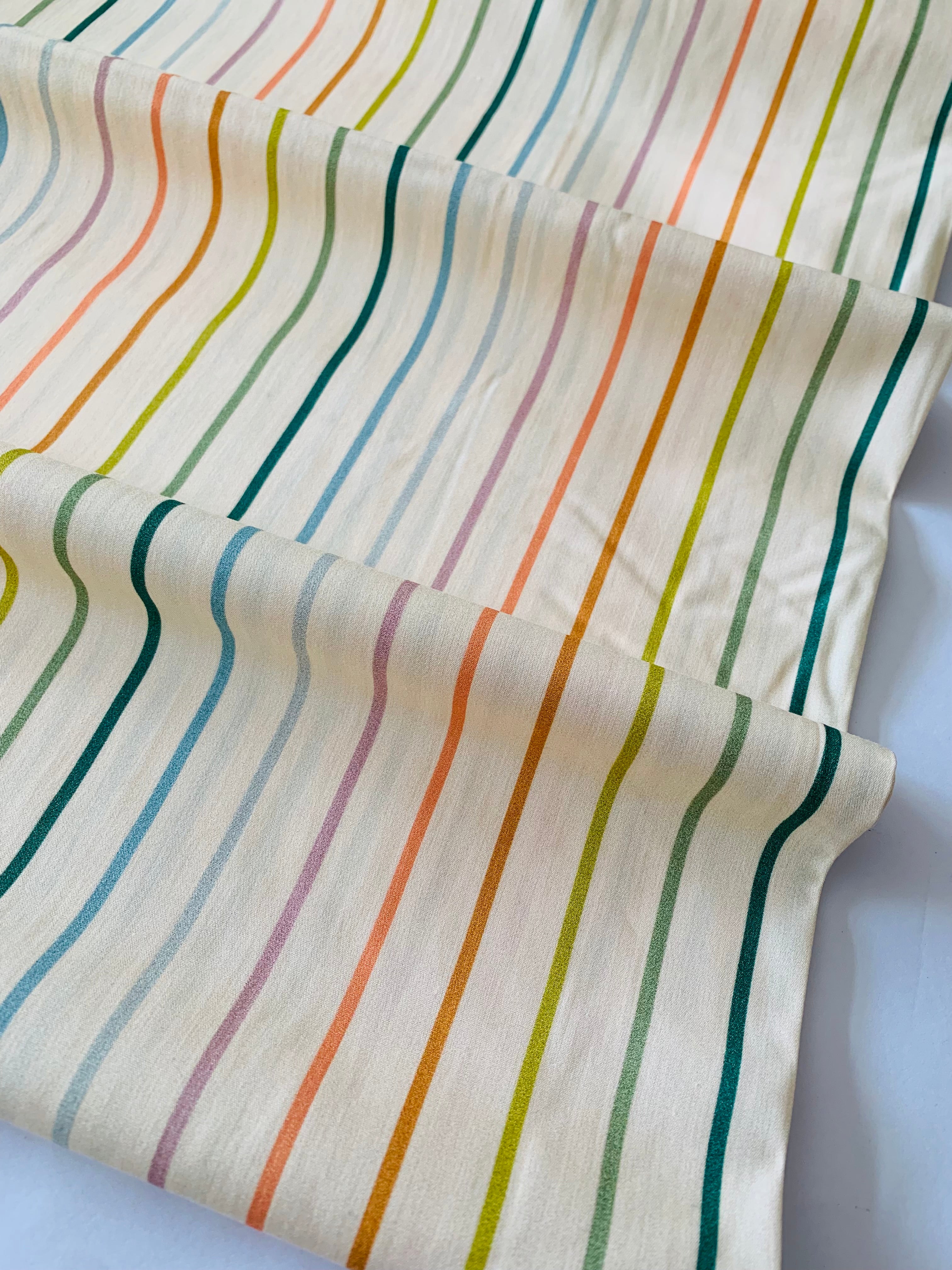Art Gallery Fabrics Slow Summer/ Tiny Stripe Pearl