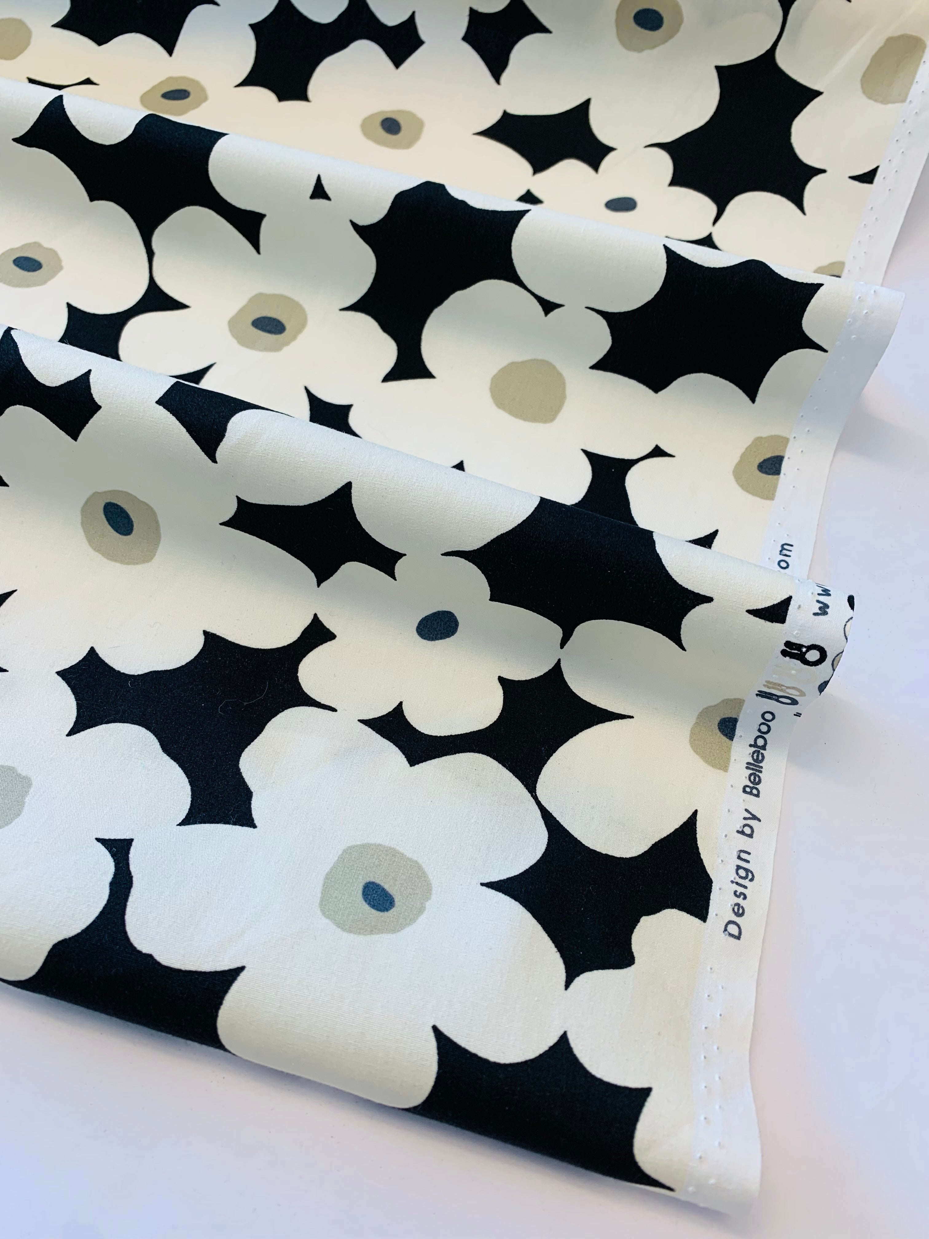 FESTIVAL FLOWER in Cream/ Cotton poplin print