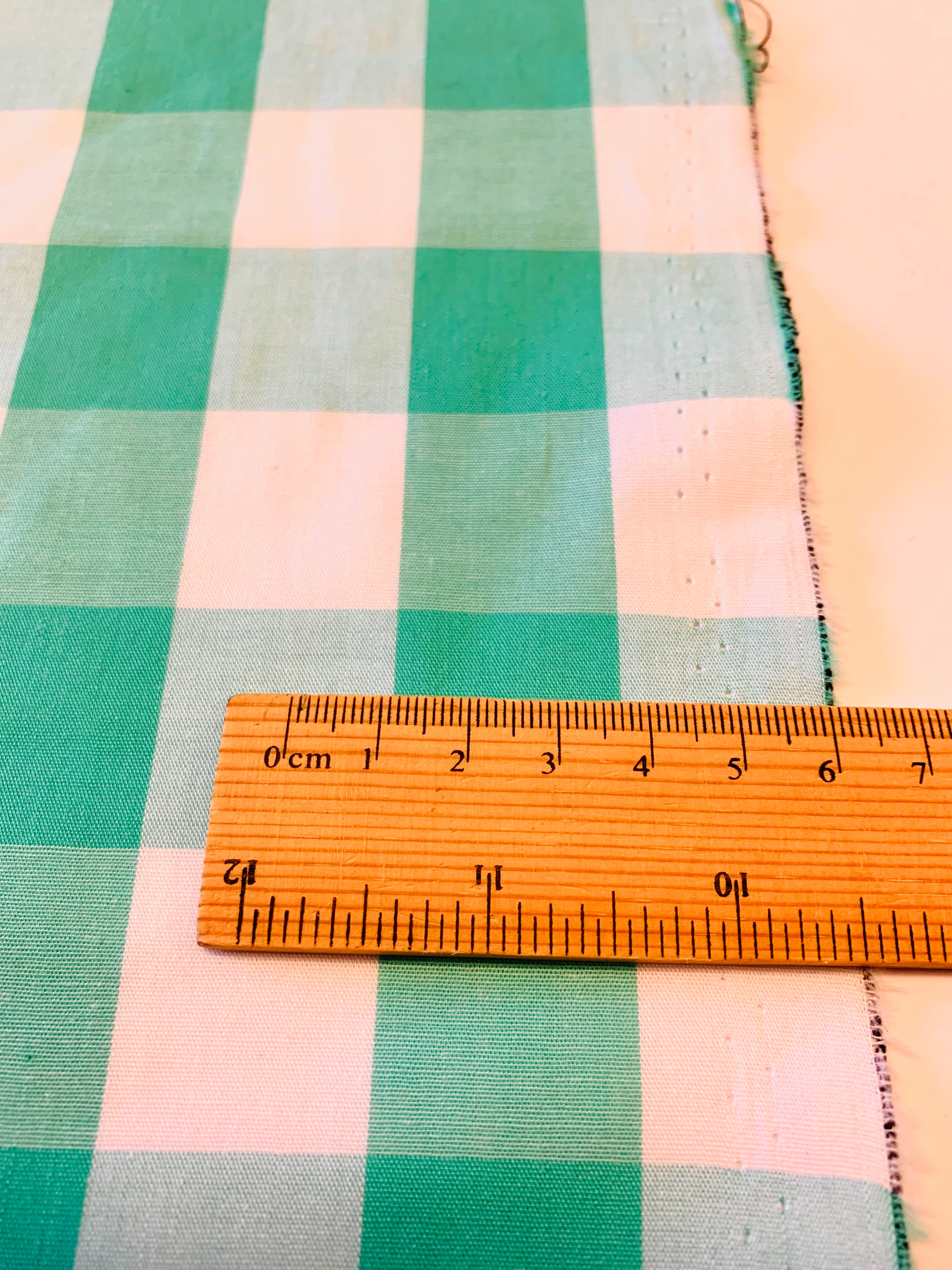 COTTON GINGHAM CHECK/ 1 inch