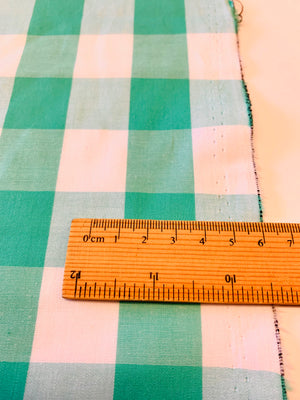 COTTON GINGHAM CHECK/ 1 inch