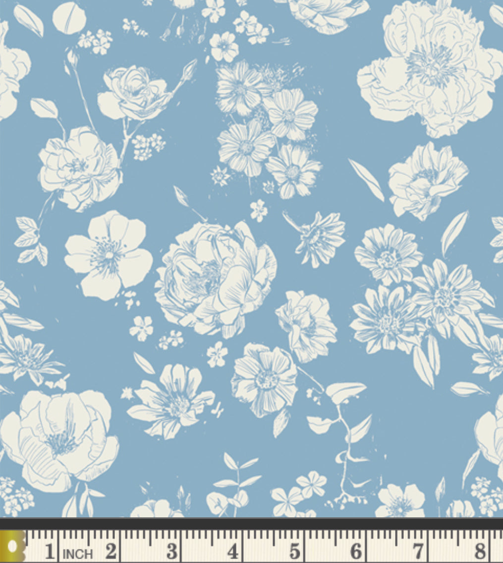 Art Gallery Fabrics/ POTAGER Flowers for Mom Porcelain