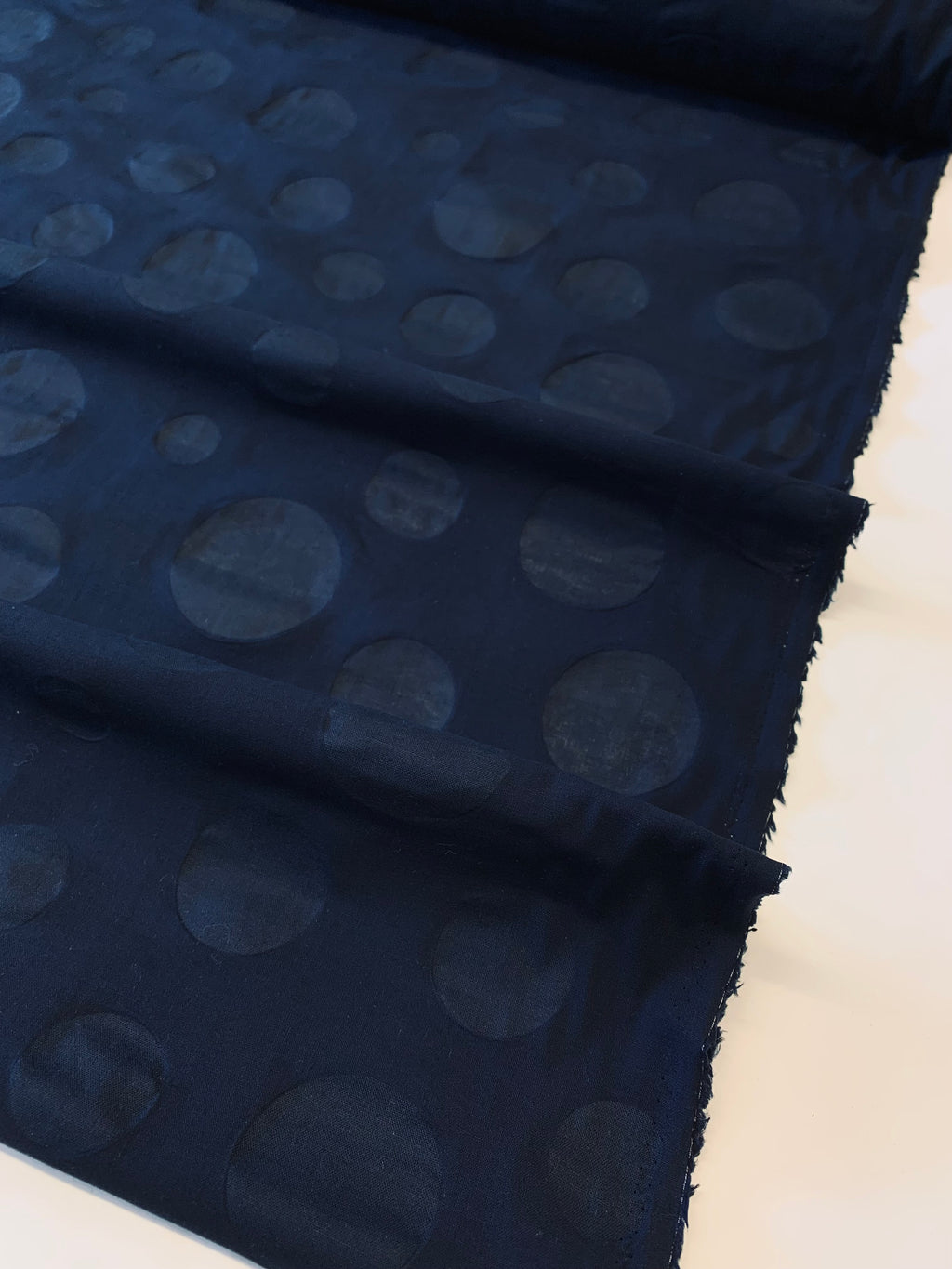 SPOTTY/ Cotton Linen Seersucker by Kokka