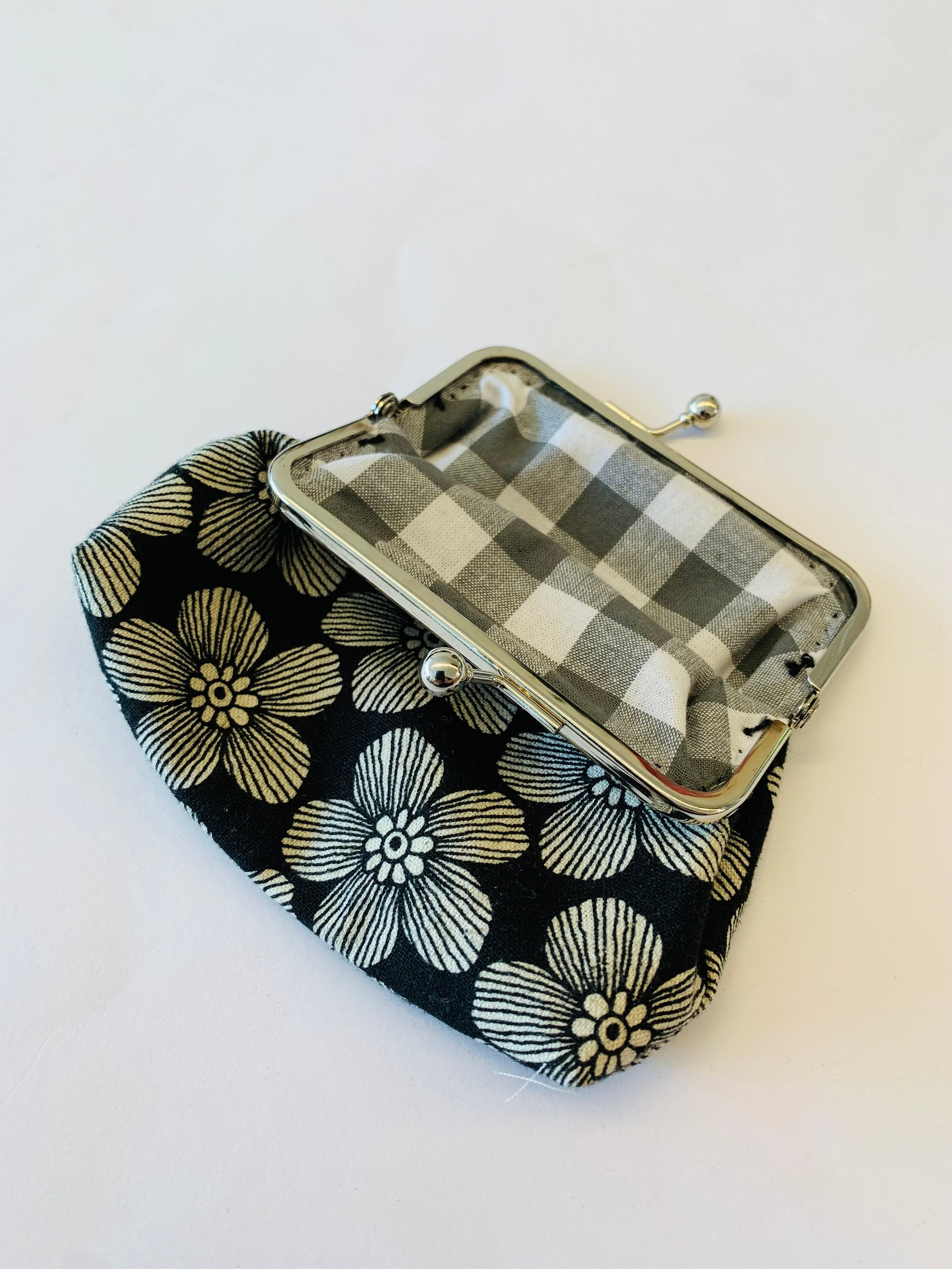 LINEN MIX/ Cotton Clip Purse: Various