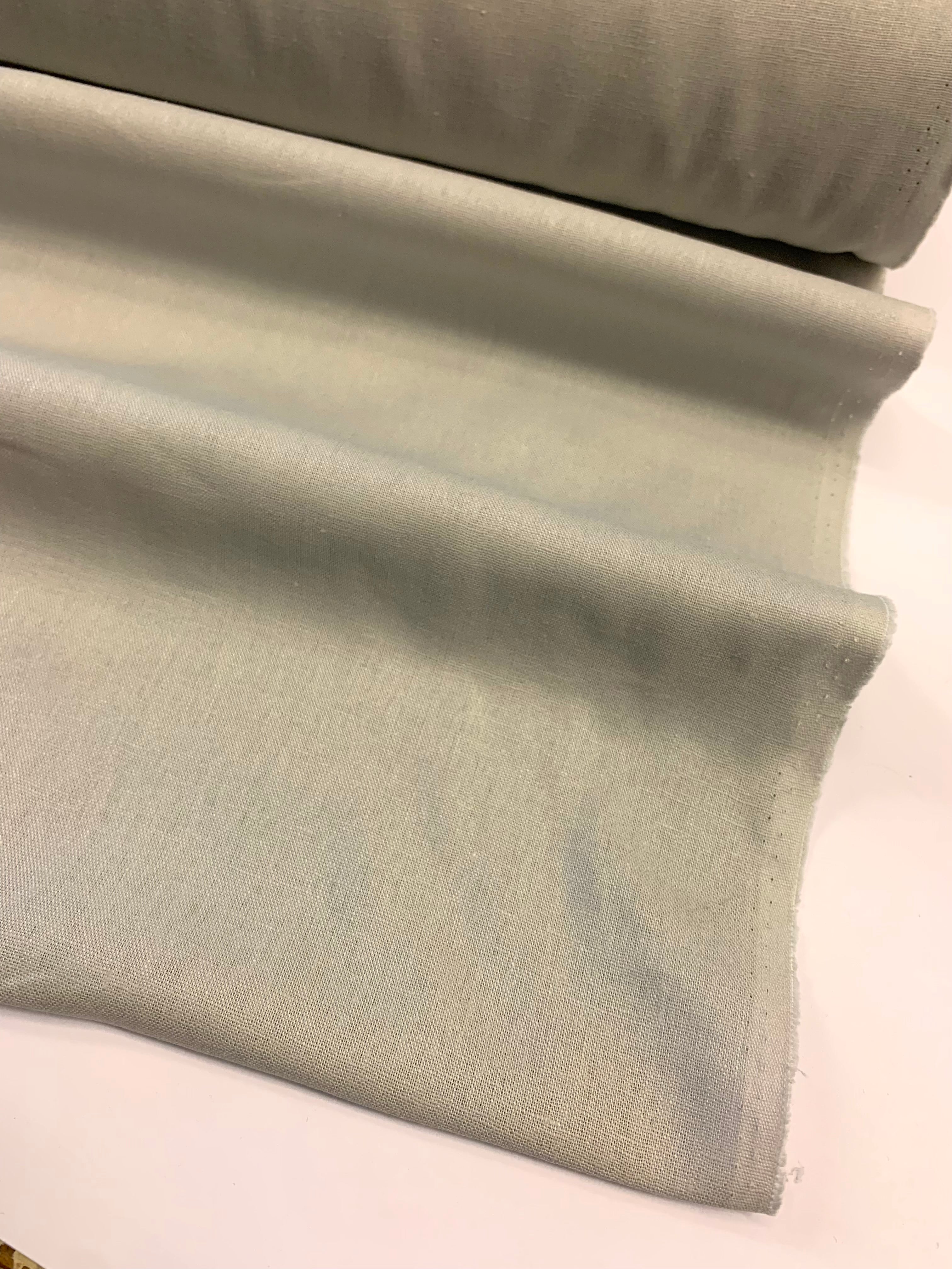 PURITY/ Cotton Linen plain dye in Soft Grey