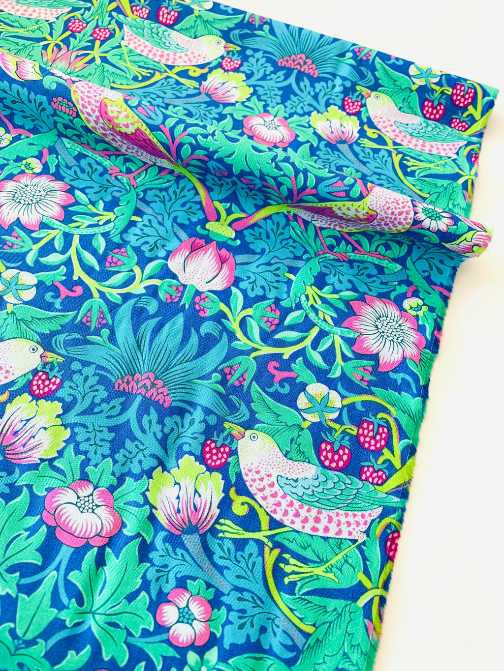 Kaffe Fassett x Morris & Co/ Strawberry Thief in Blue