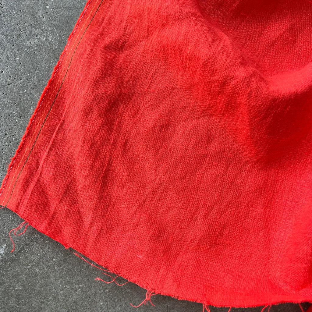 LINUM/ Heavy Weight Antique Wash Linen in Cherry