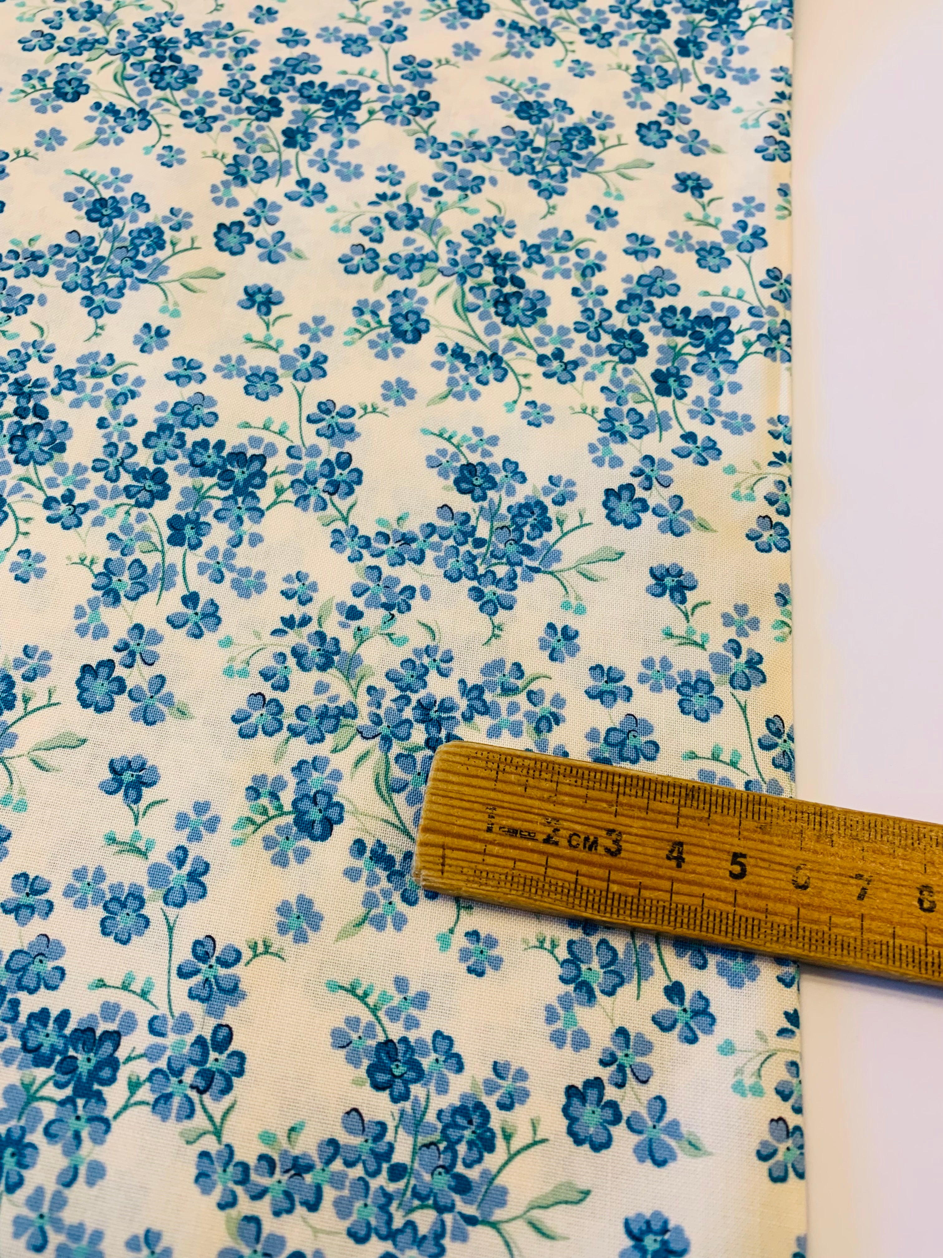 Liberty Lasenby Cotton: Floral Nostalgia/ Forget Me Not