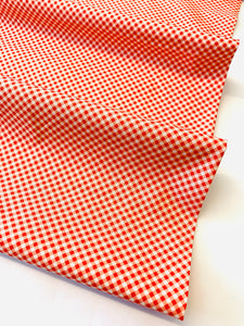 Raspberry Summer/ Coral Check by Moda