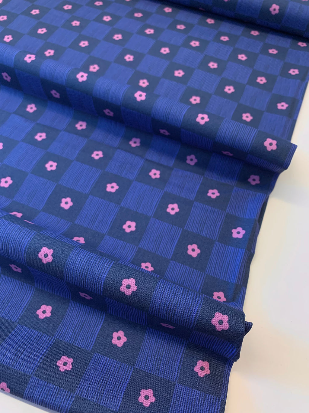 Heather Ross  Ruby & Bee Blenders/ Footpath in Indigo