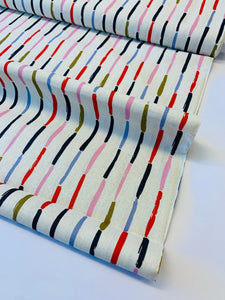 Devonstone/ Collage Straight Lines on Linen Cotton