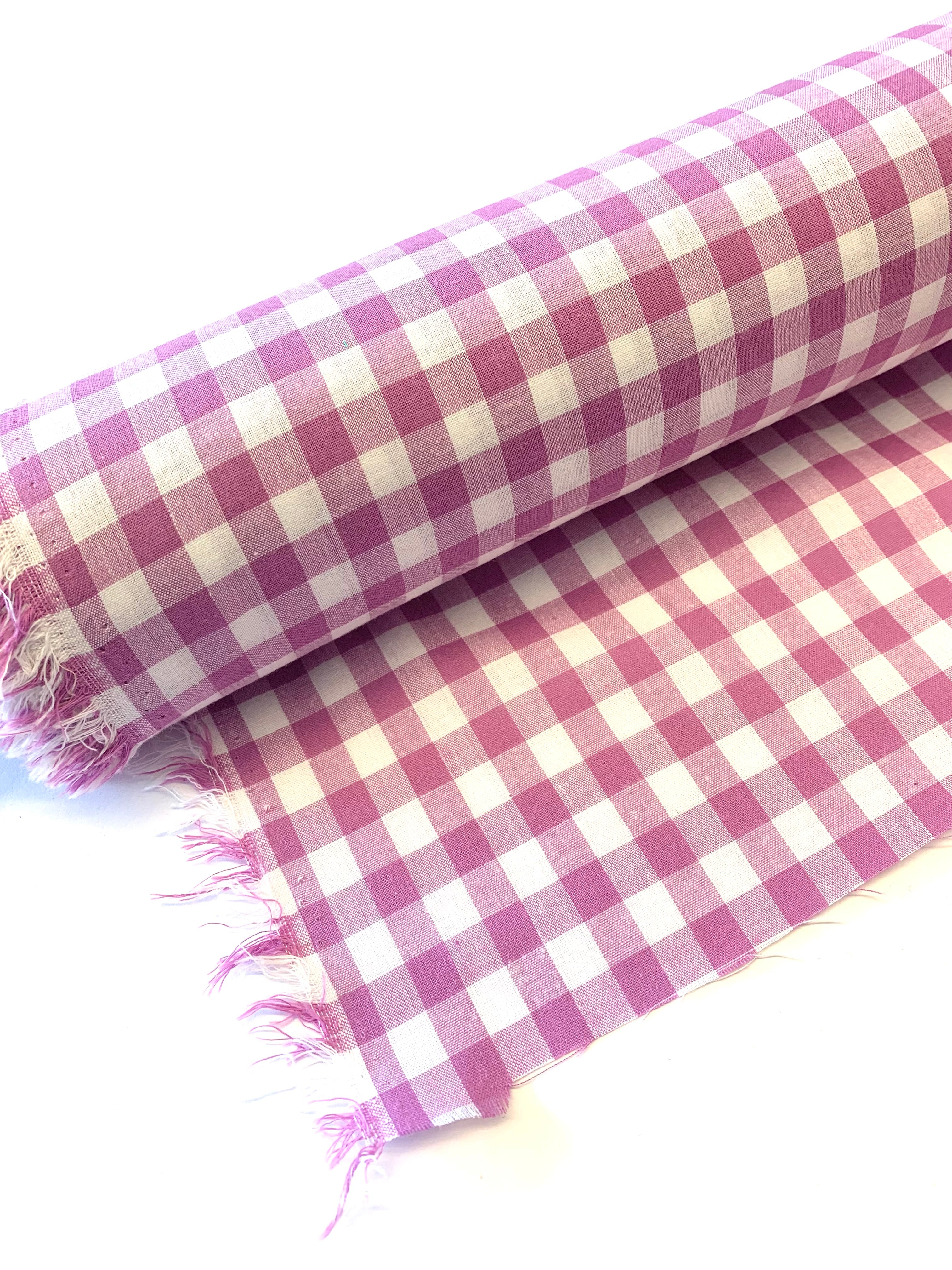 COTTON GINGHAM CHECK 1/4 inch