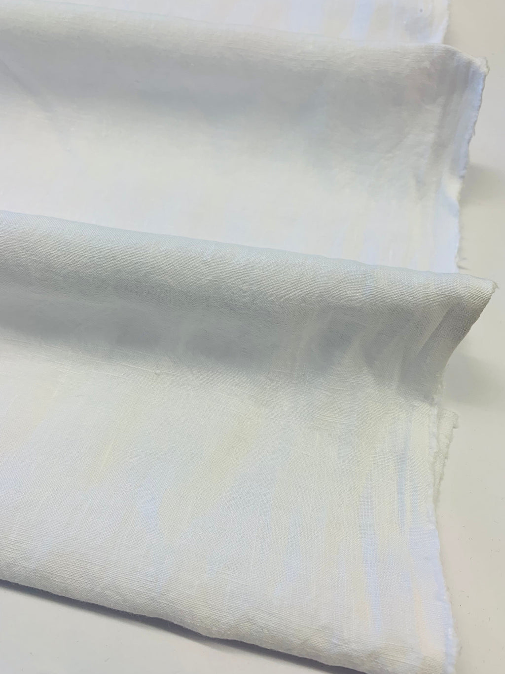 LINUM/ Heavy Weight Antique Wash Linen in White