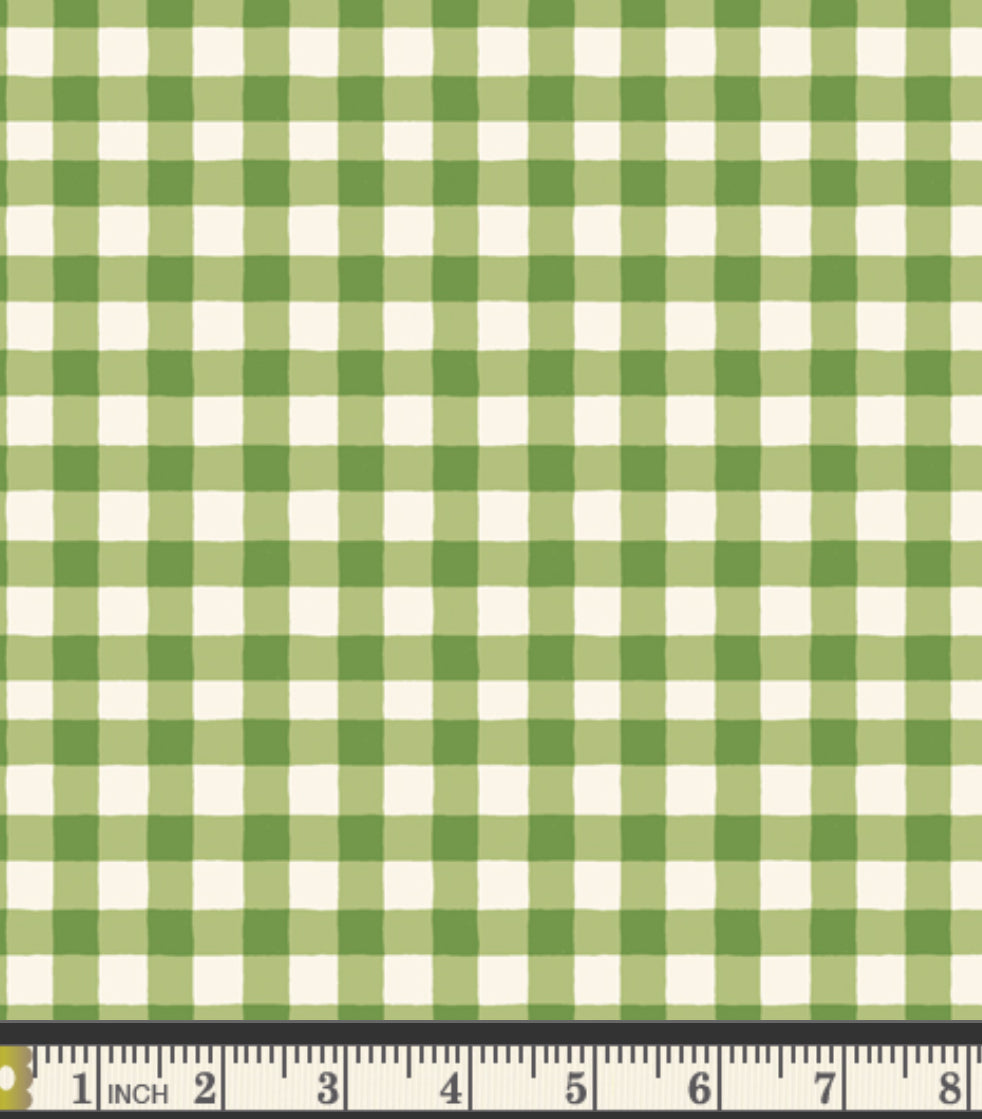 Art Gallery Fabrics/ MARIGOLD Small Plaid Of My Dreams Fern