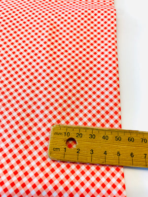 Raspberry Summer/ Coral Check by Moda