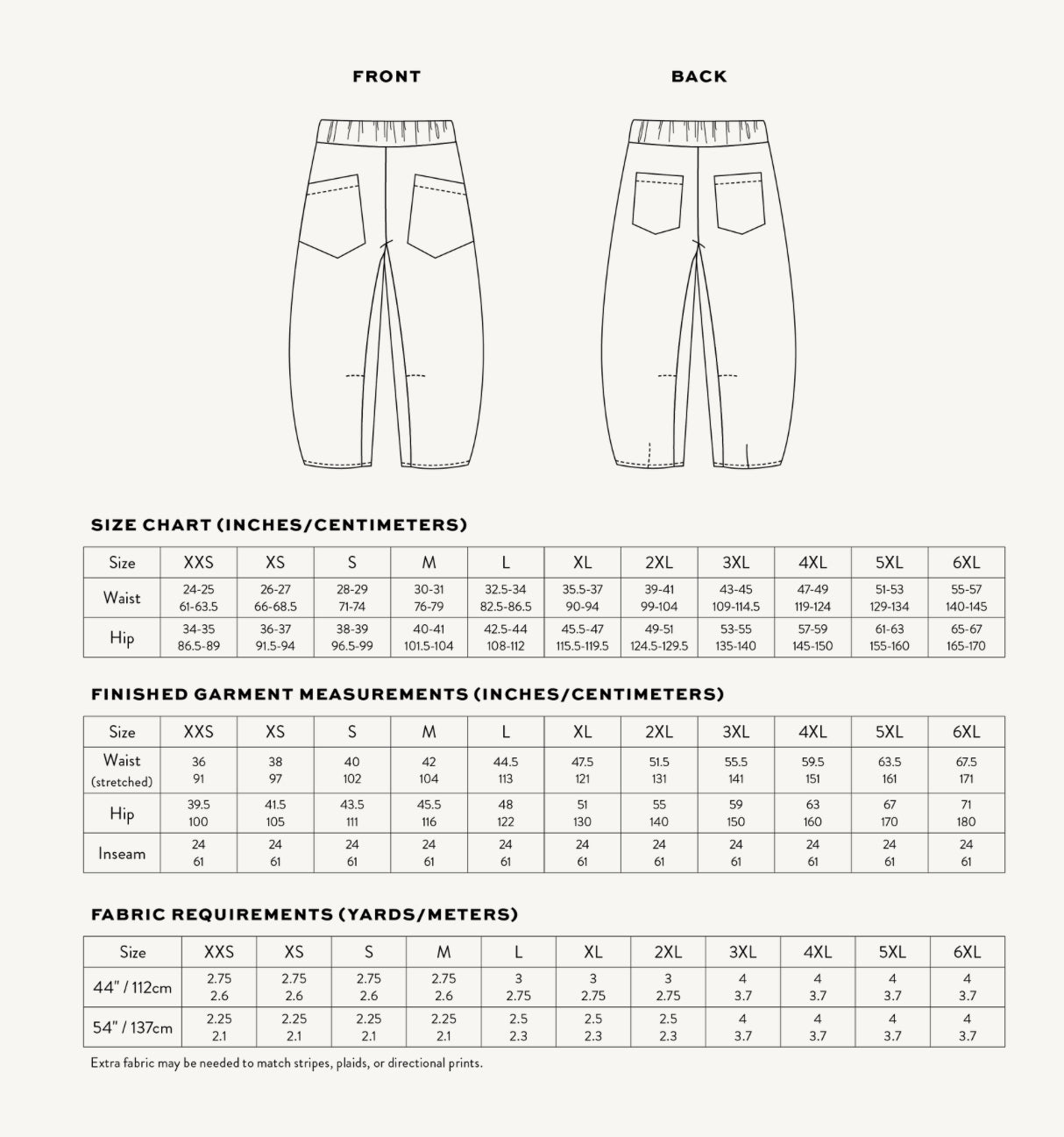 Matchy Matchy Sewing Club/ Archer Work Pants PDF