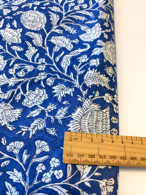 ZINNIA/ Block Printed Indian Cotton