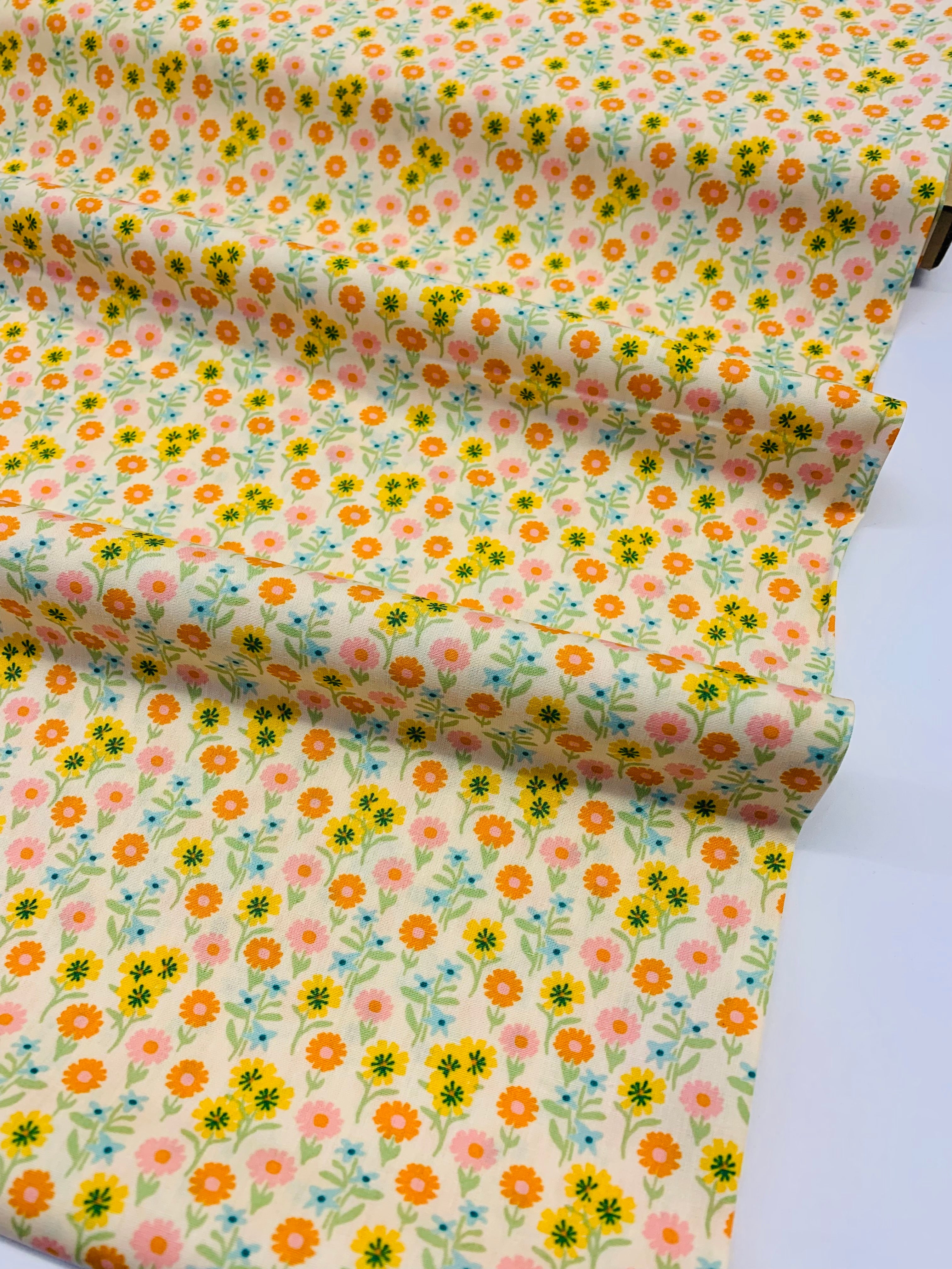 Art Gallery Fabrics/ MARIGOLD Ephemeral Blooms