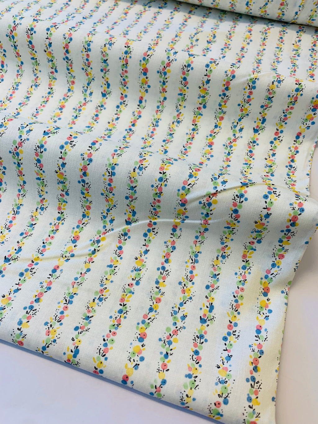 BON BON STRIPE on cotton by Cosmo
