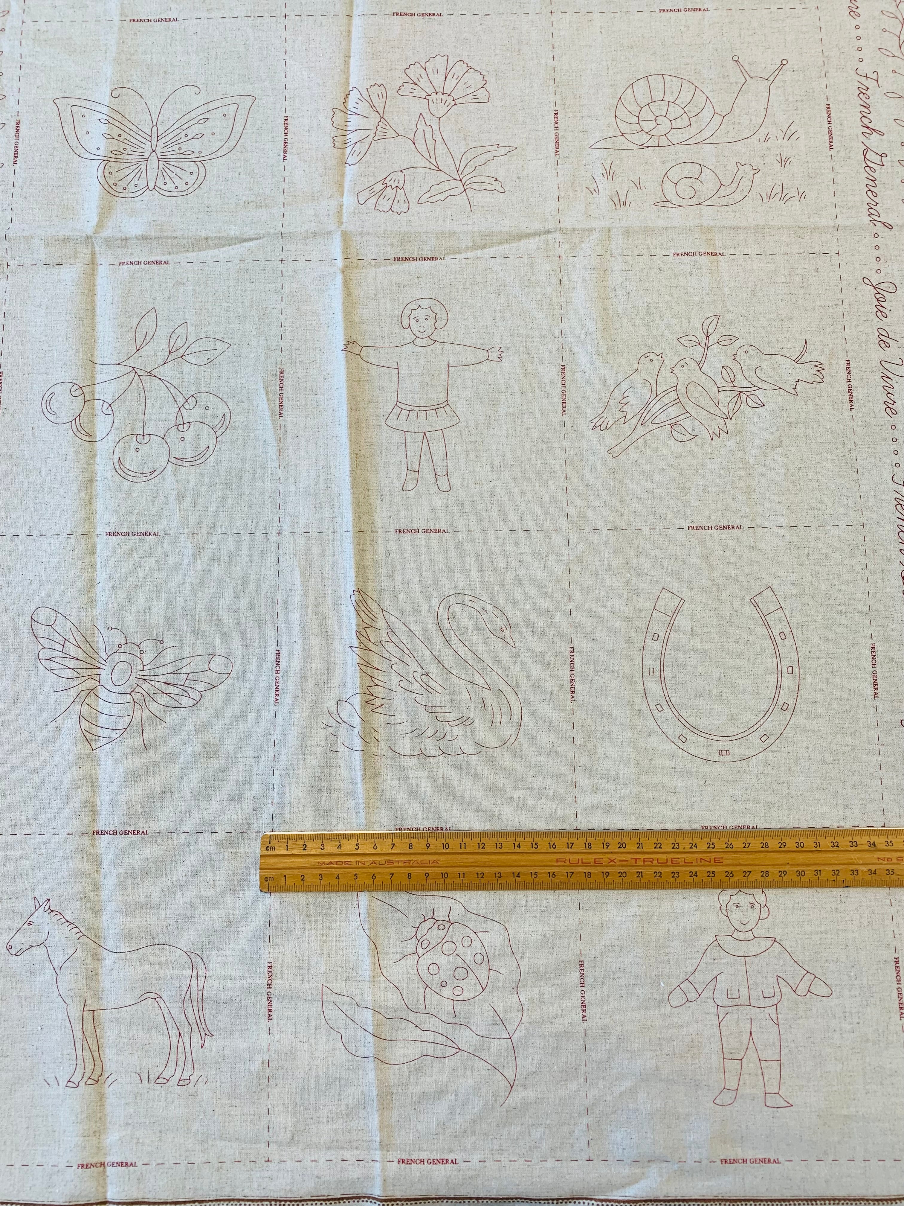 French General/ Joie de Vivre Embroidery Panel