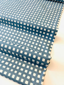 Moda Marigold/ Steel Blue & Ivory Check