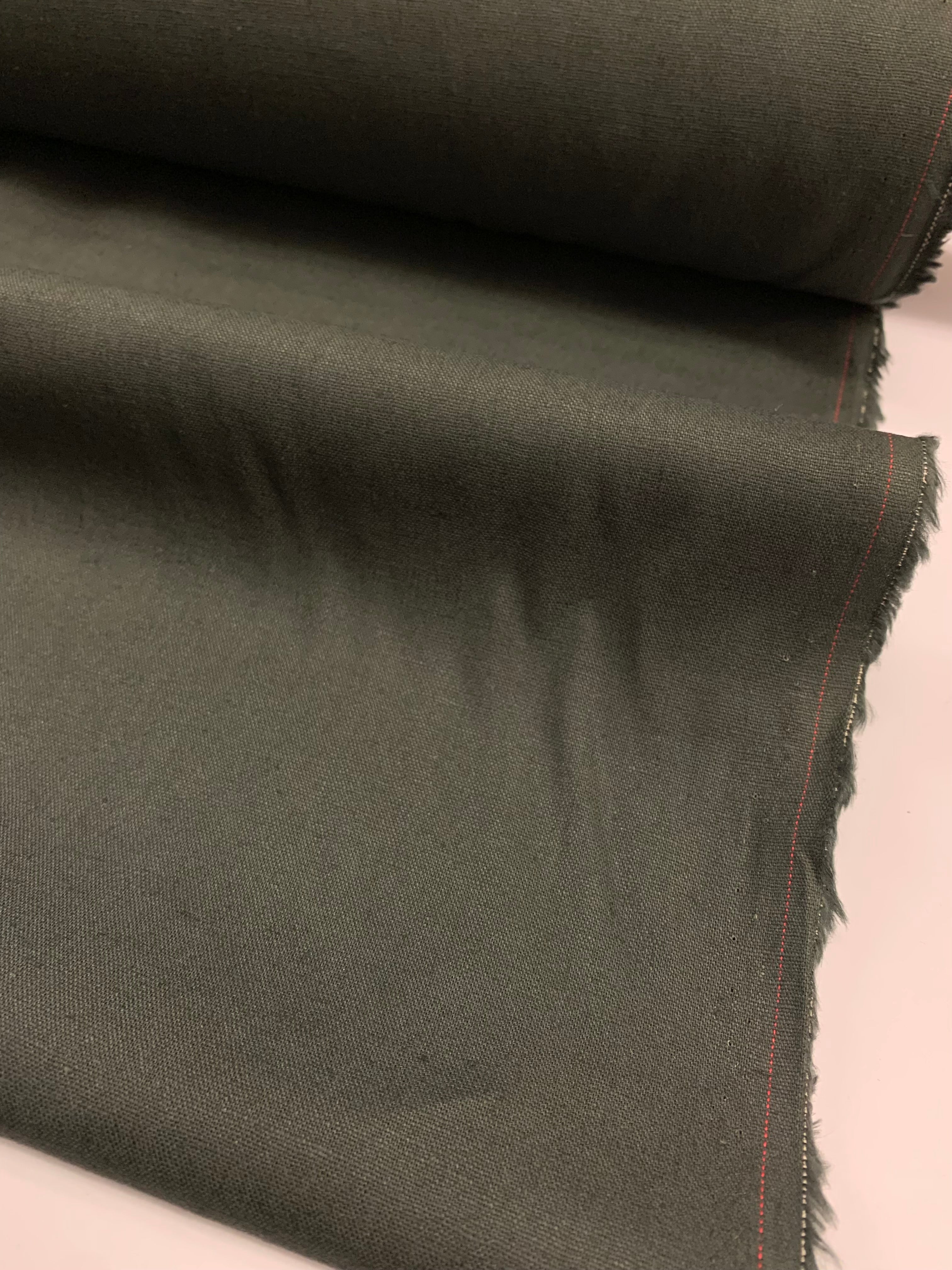 PURITY/ Cotton Linen plain dye in Dark Charcoal
