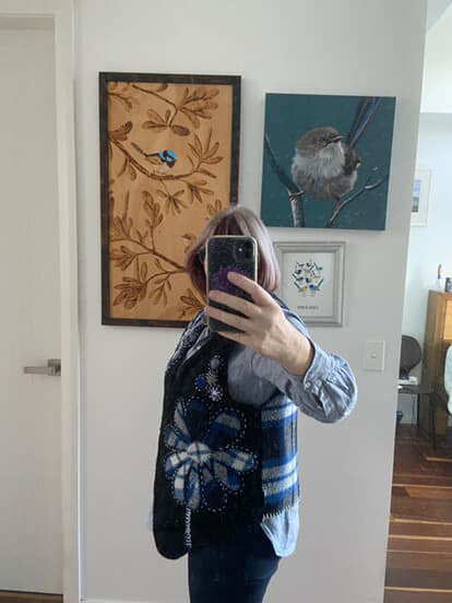 Slow Stitching Wool Vest Workshop with Fiona Thomas/ July 6