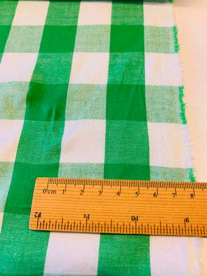 COTTON GINGHAM CHECK/ 1 inch