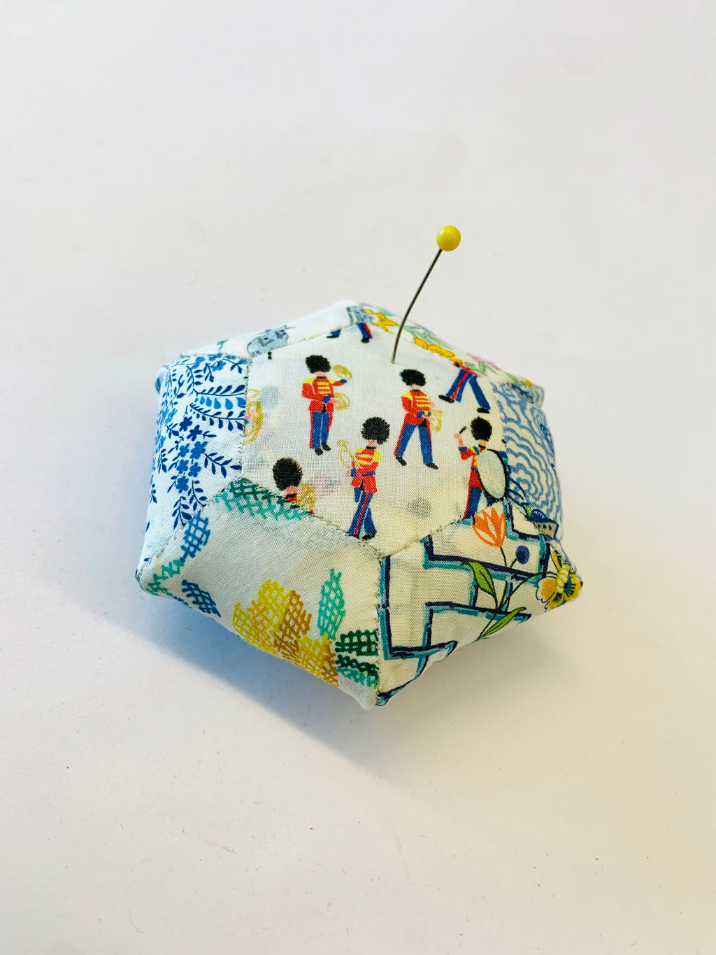 The Selvedge Society EPP Liberty Hexie Pin Cushion Kit Small