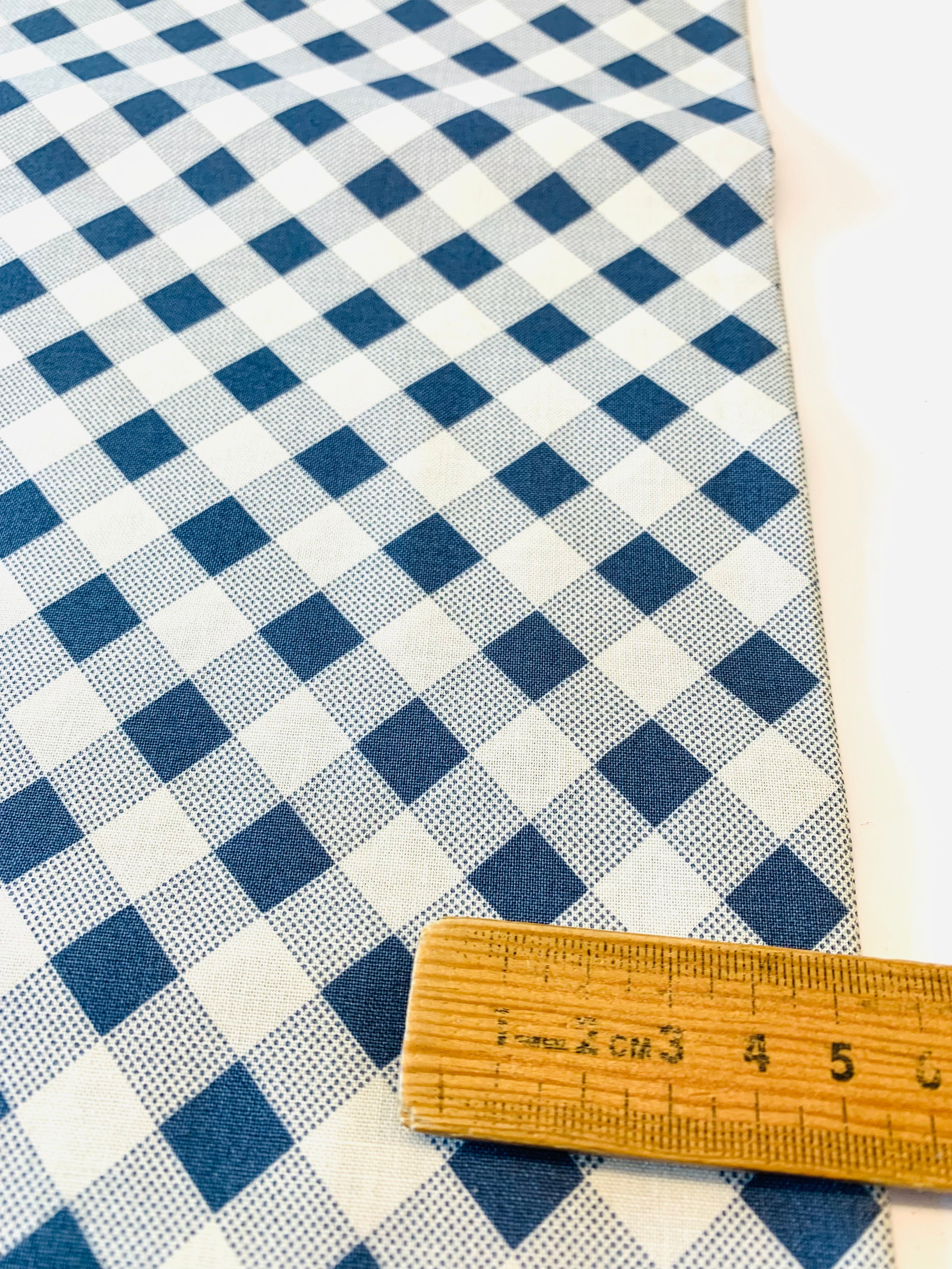Moda Meander Navy & Ivory Bias Check