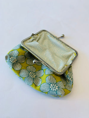 LINEN MIX/ Cotton Clip Purse: Various