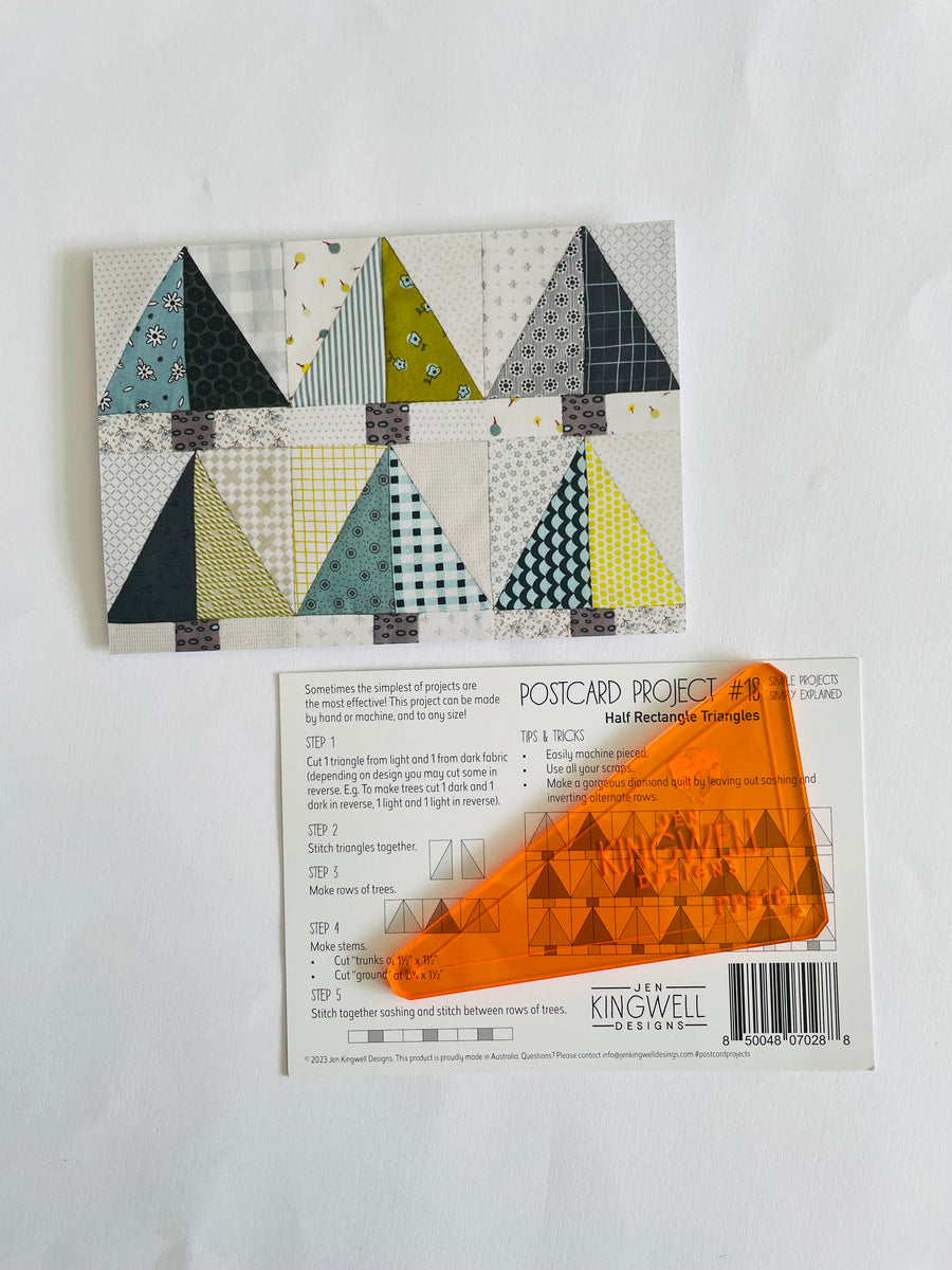 Jen Kingwell Postcard Project #18 Half Rectangle Triangles – The ...