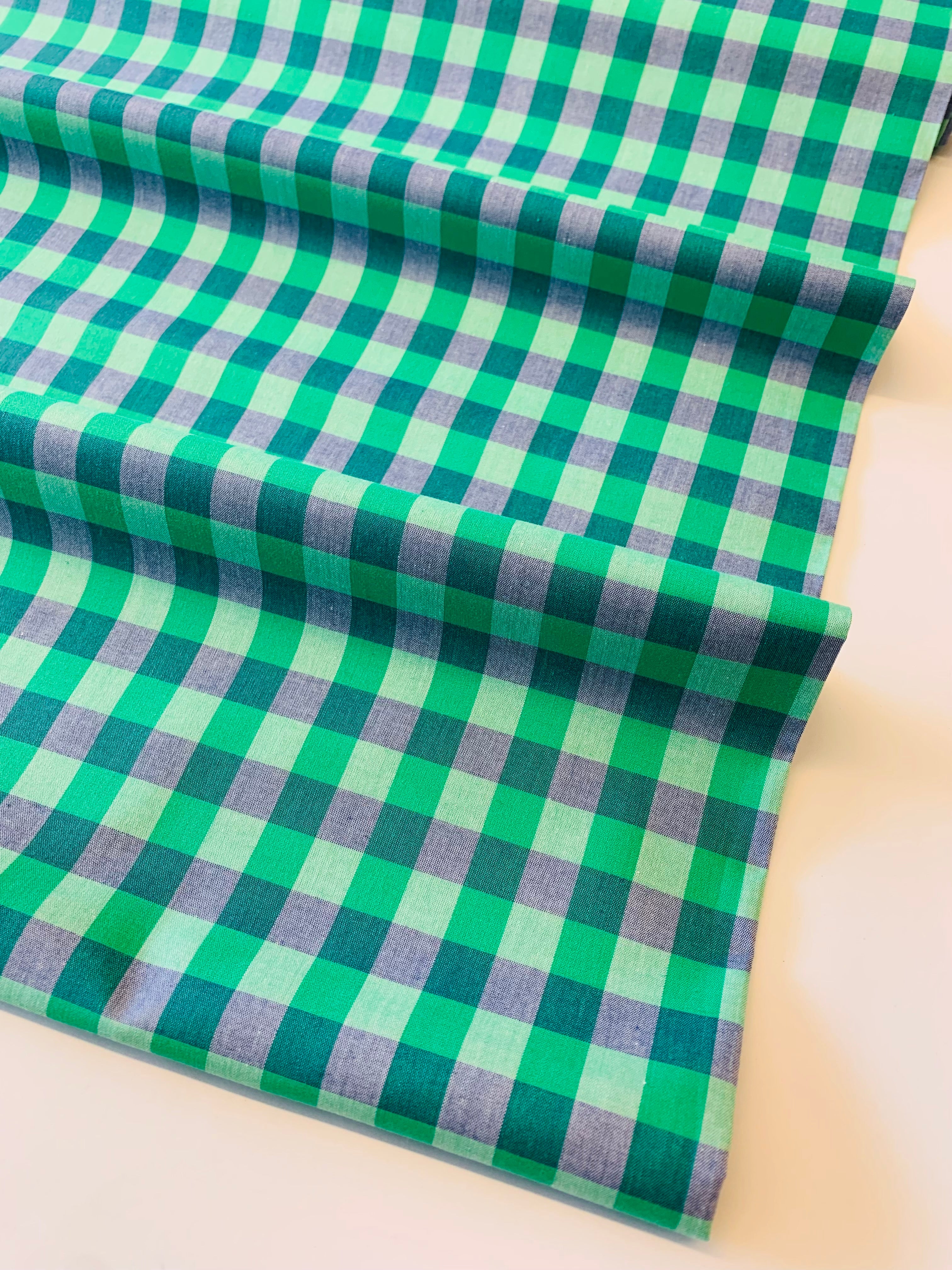 Indie Fabric Studio/ Assai Forrest Cotton Check