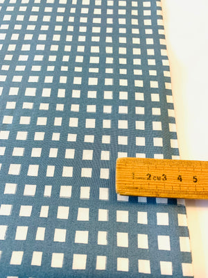 Moda Marigold/ Steel Blue & Ivory Check