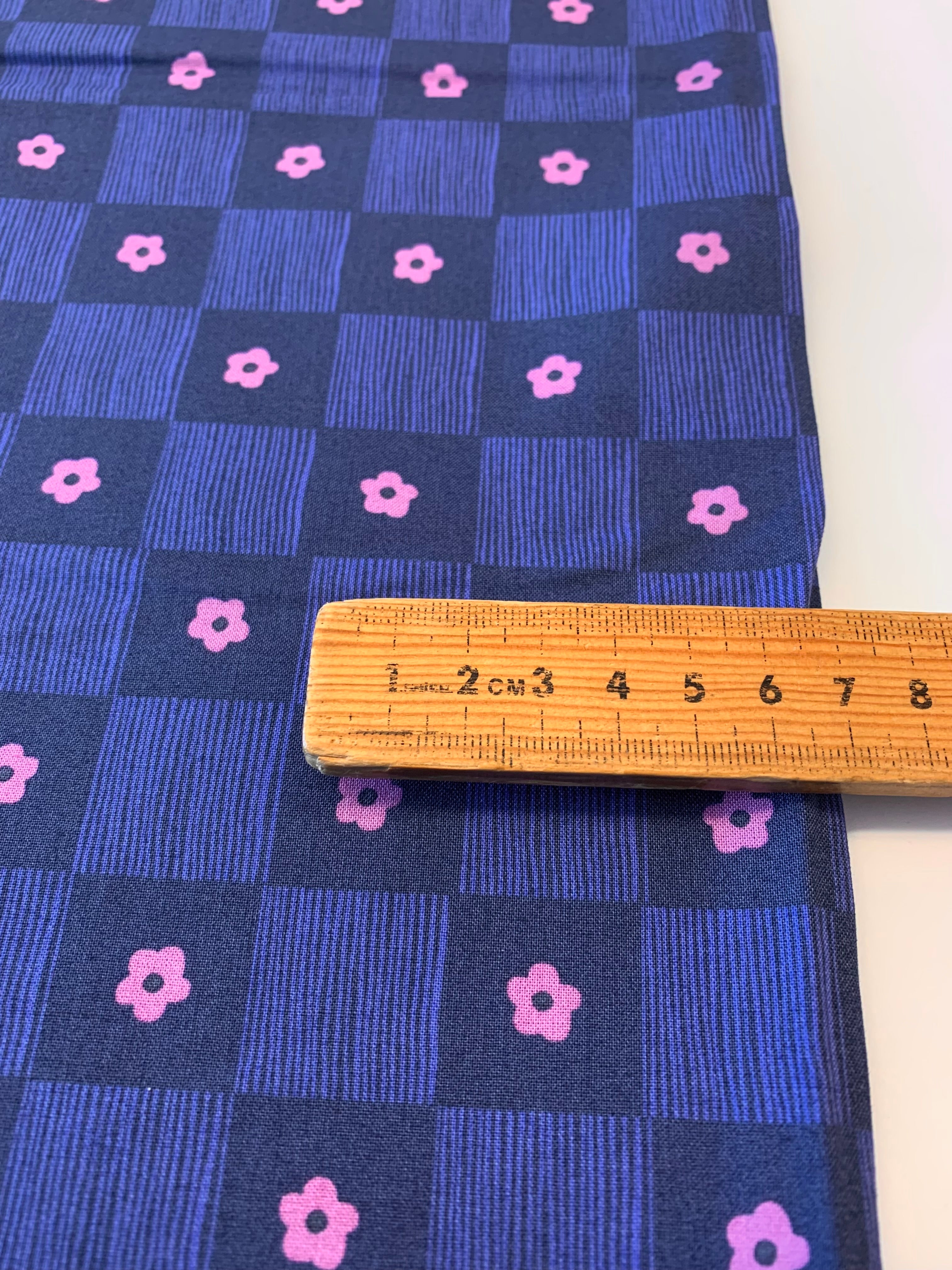 Heather Ross  Ruby & Bee Blenders/ Footpath in Indigo