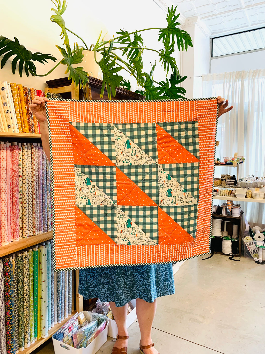 The Selvedge Society Baby Quilt: Catnip