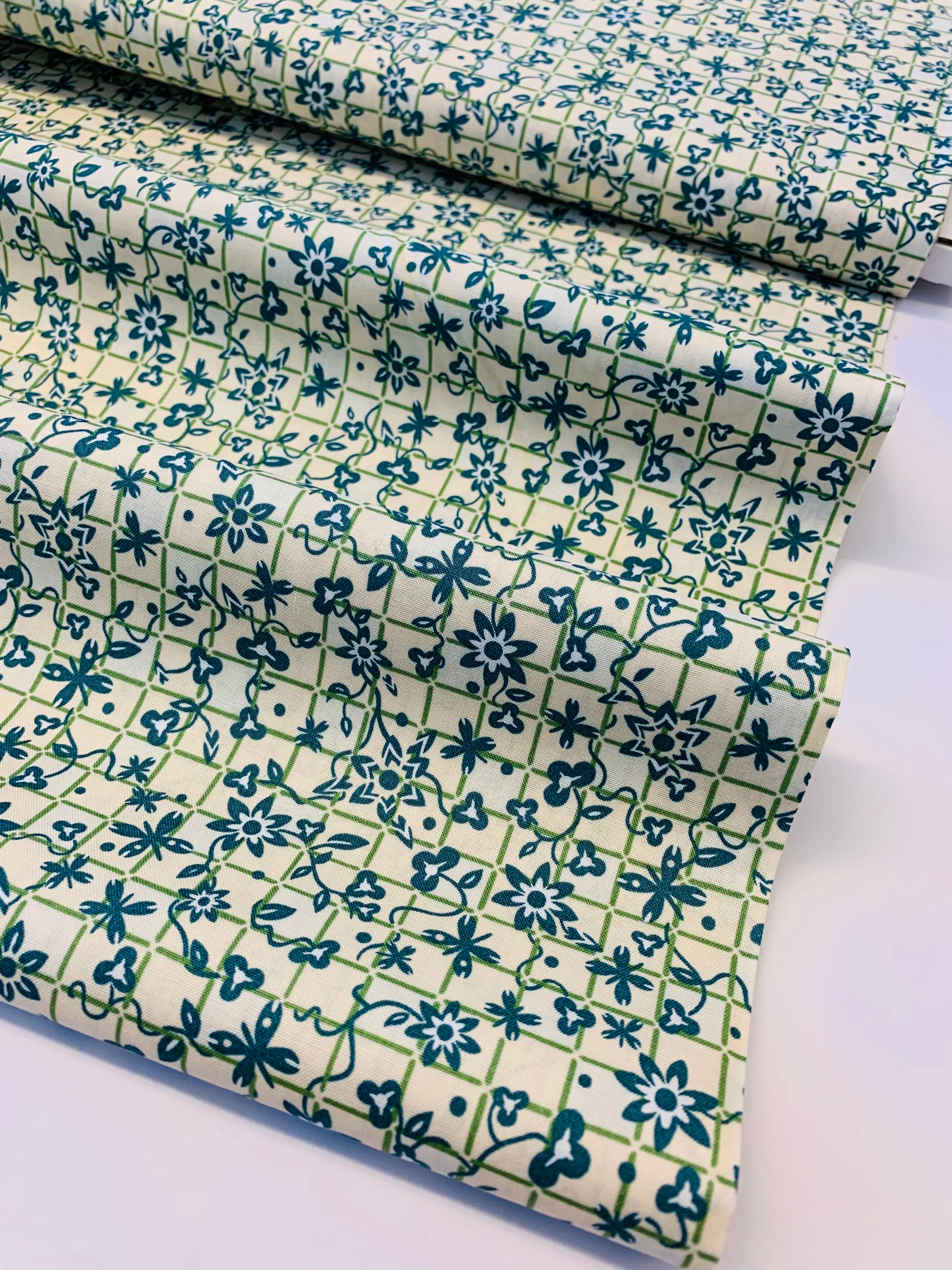 Liberty Cotton Garden Party Collection/ Blooming Trellis