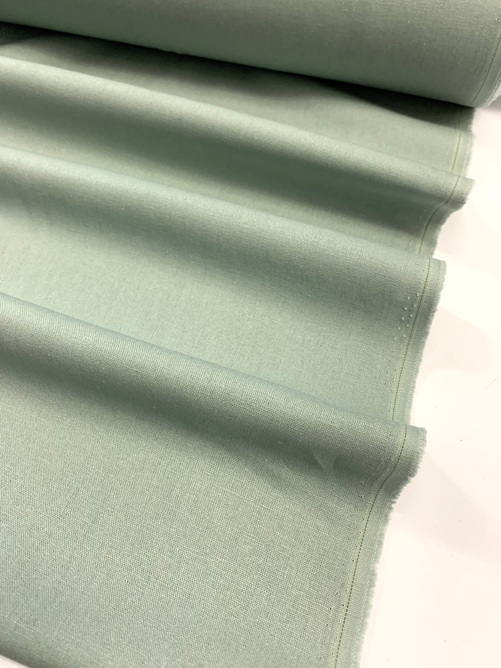 PURITY/ Cotton Linen plain dye in Dusty Teal