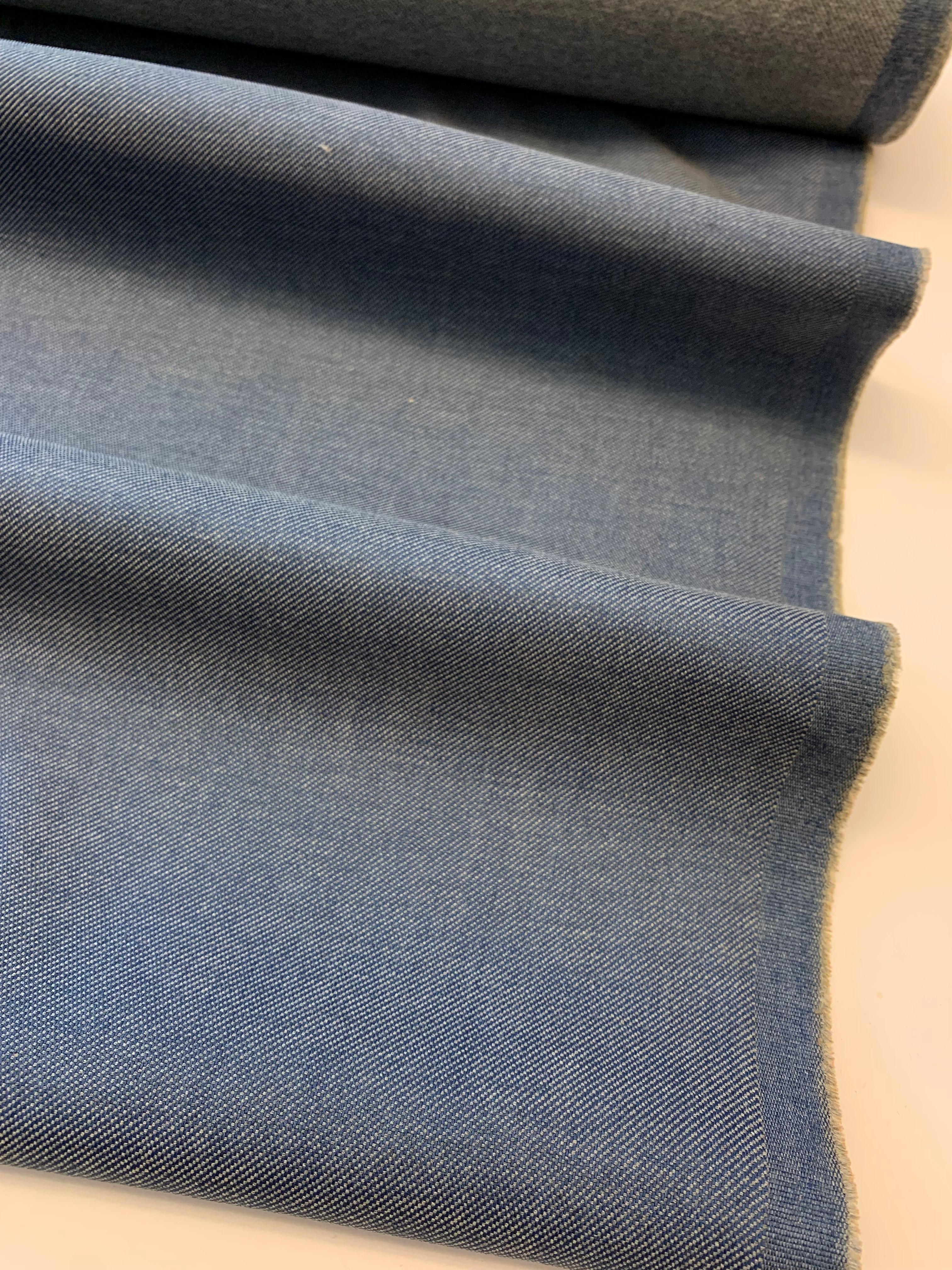 8329/ Japanese Cotton Denim in Mid Navy