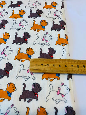 Aristocats Unite/ Cotton print