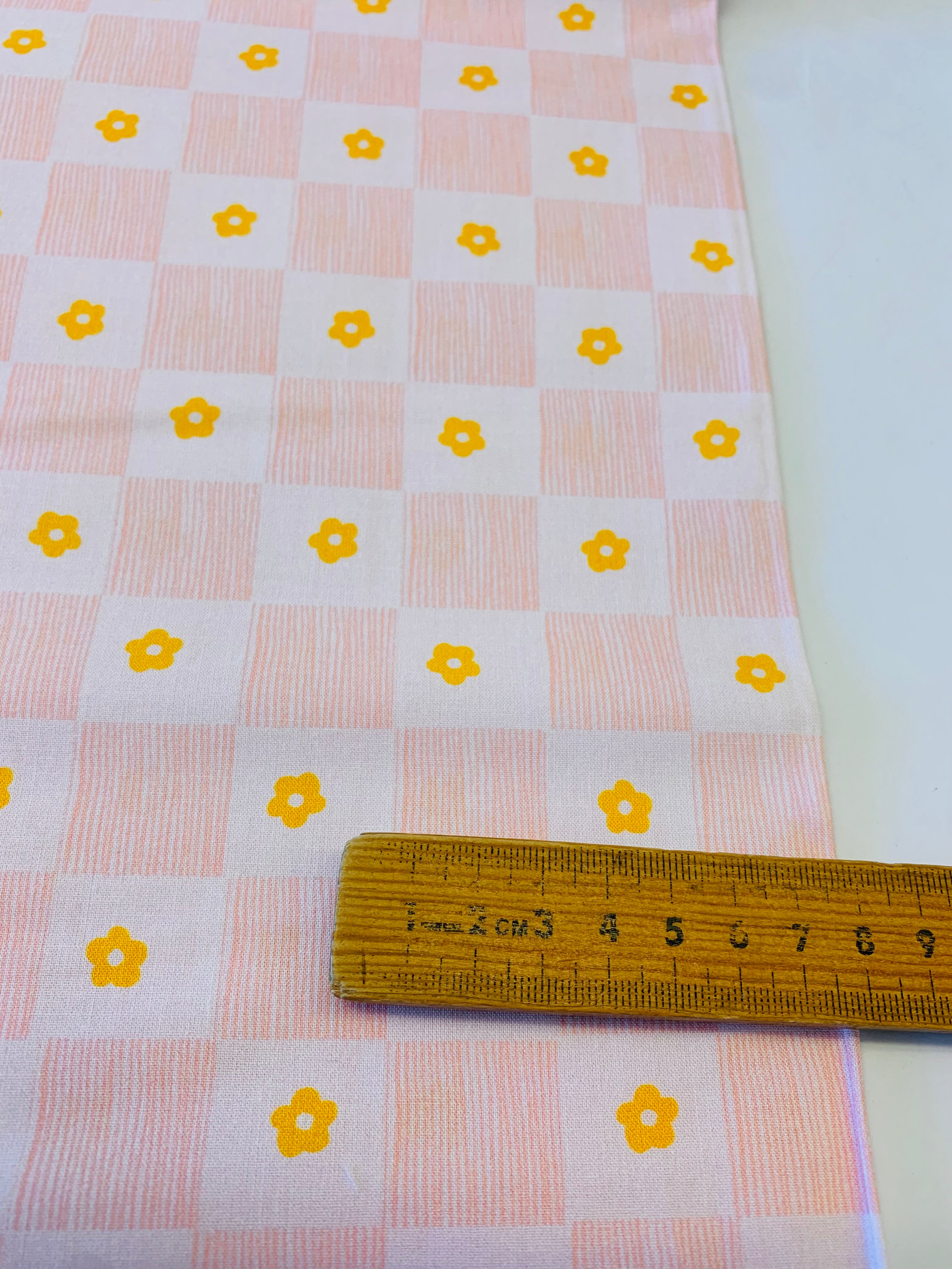Heather Ross  Ruby & Bee Blenders/ Footpath in Gold