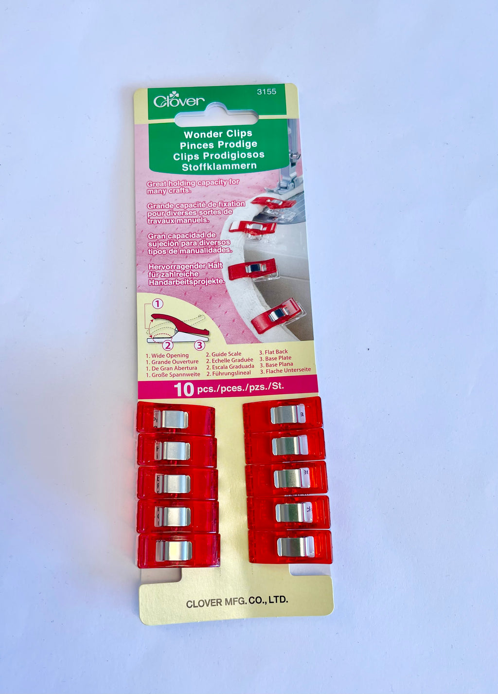 Clover Wonder Clips Red