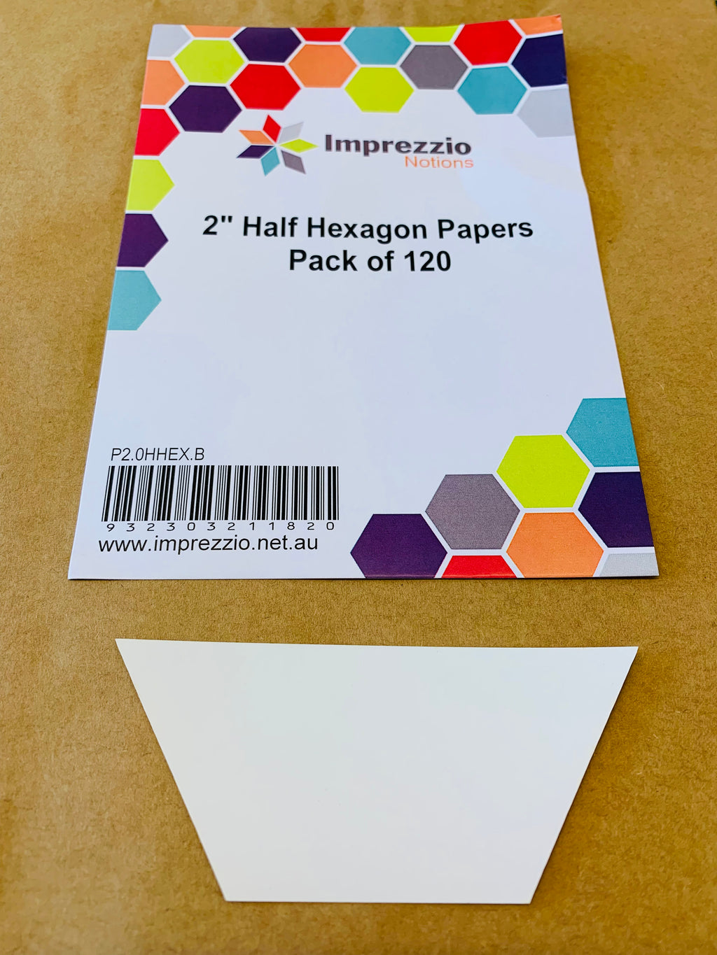 2” Half Hexagon Papers BULK PACK