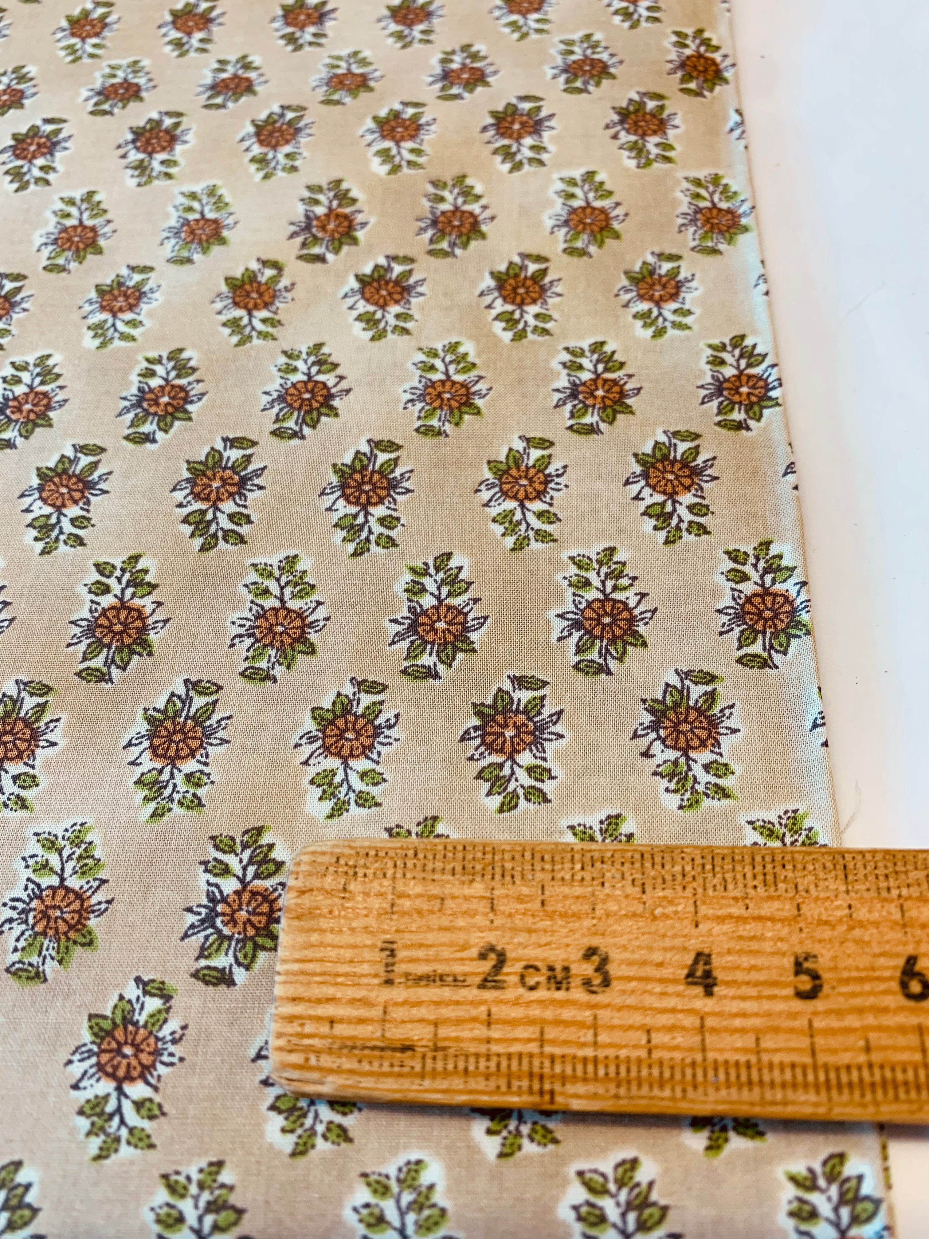 Kokka Japanese Cotton/ Ditsy Cottage Floral in Sand