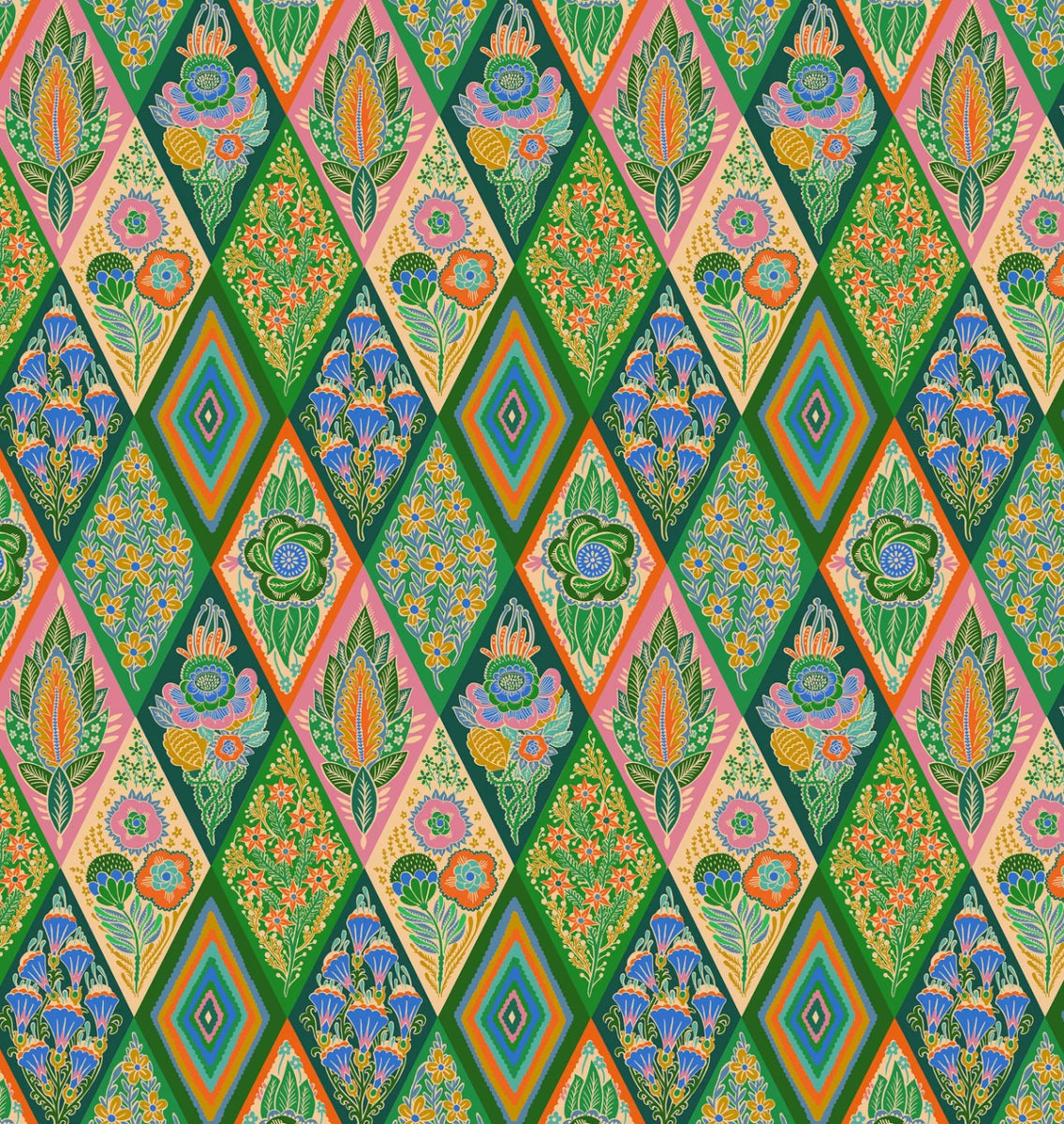 Anna Maria Horner Shooting Star/ Socialite in Jade