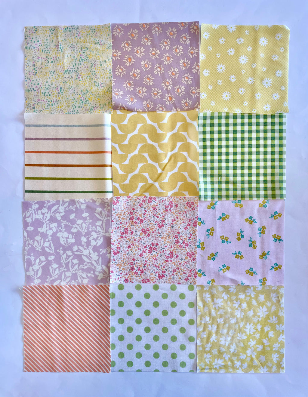 The Selvedge Society Sorbet Palette 5” Pre Cut Squares Pack